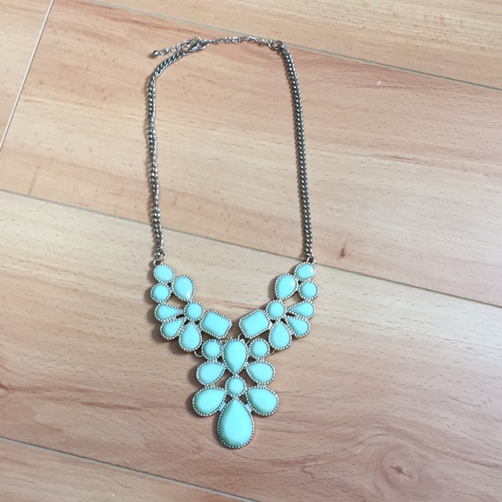 Teal necklace